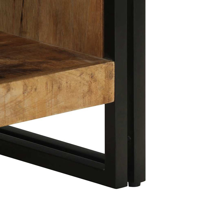 sofabord 50x50x38 cm massivt ru mangotræ