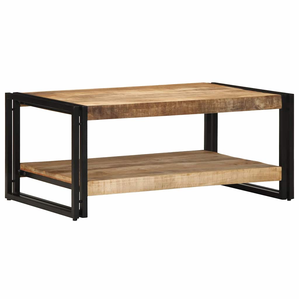 sofabord 90x50x38 cm massivt ru mangotræ