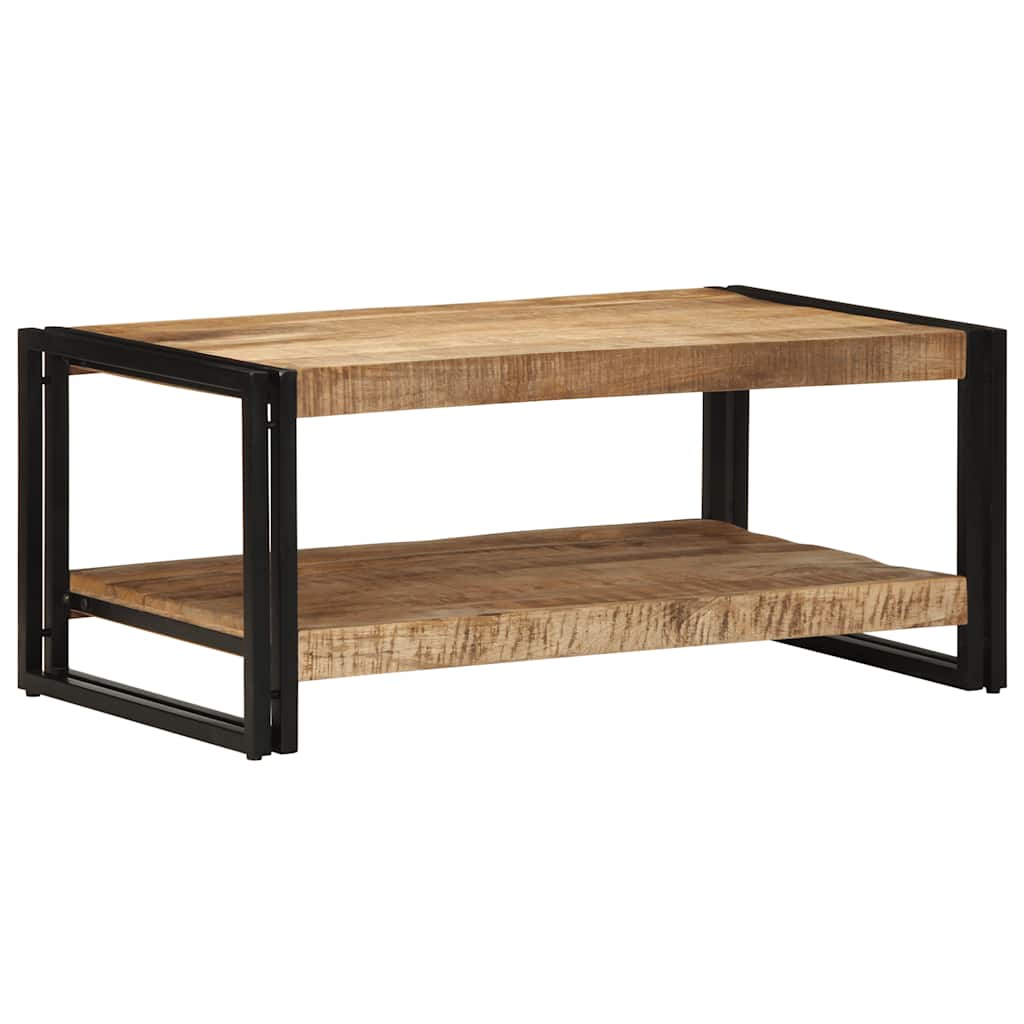 sofabord 90x50x38 cm massivt ru mangotræ