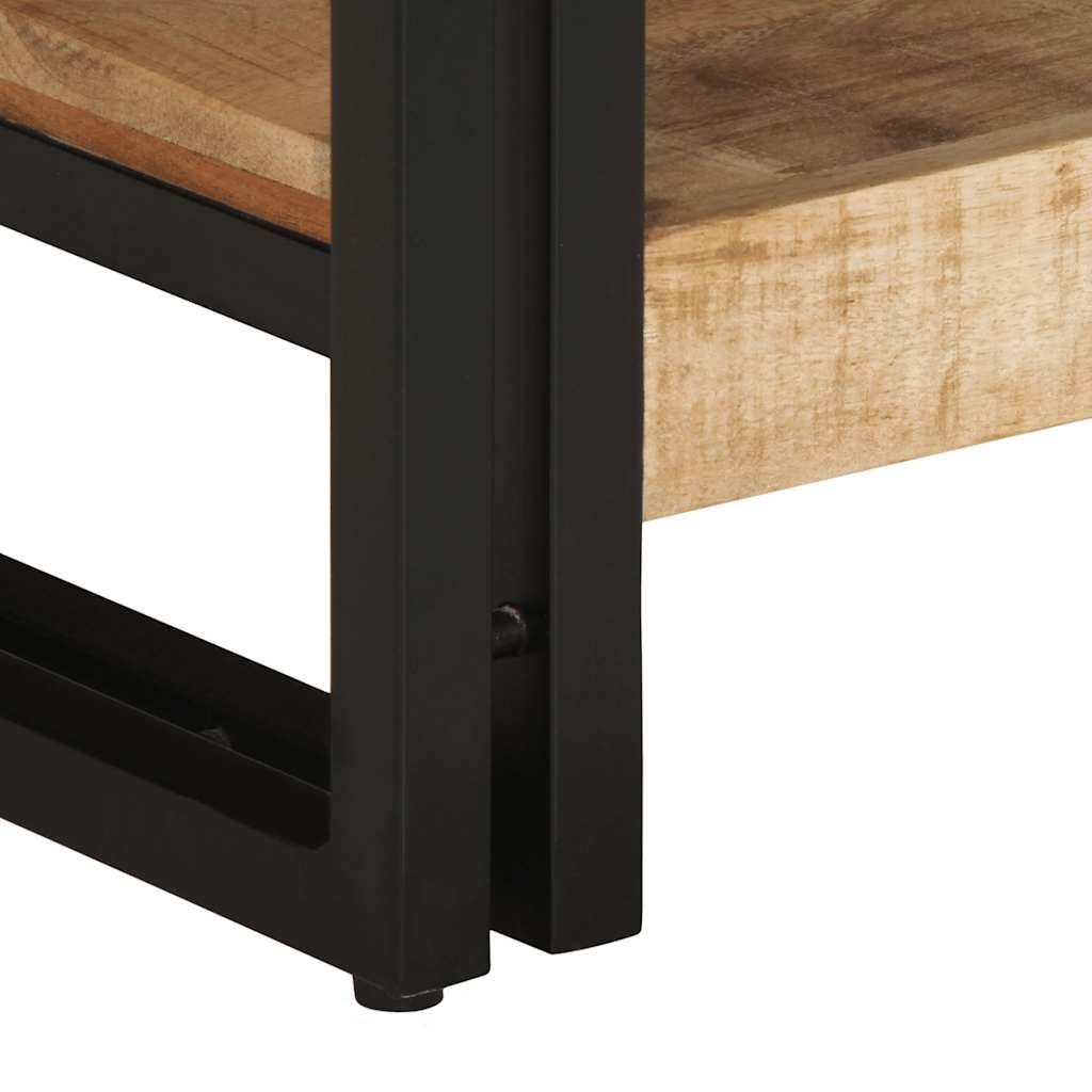 sofabord 90x50x38 cm massivt ru mangotræ