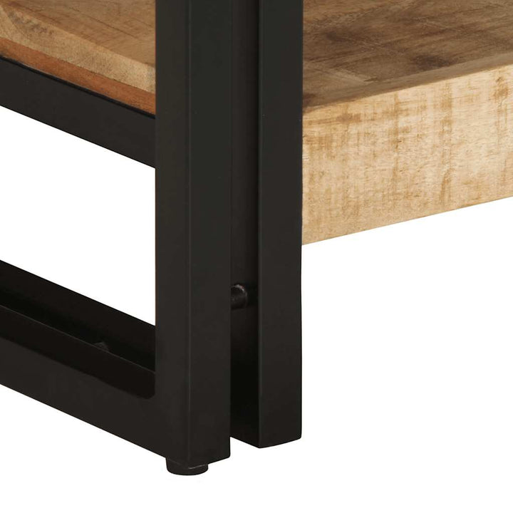 sofabord 90x50x38 cm massivt ru mangotræ