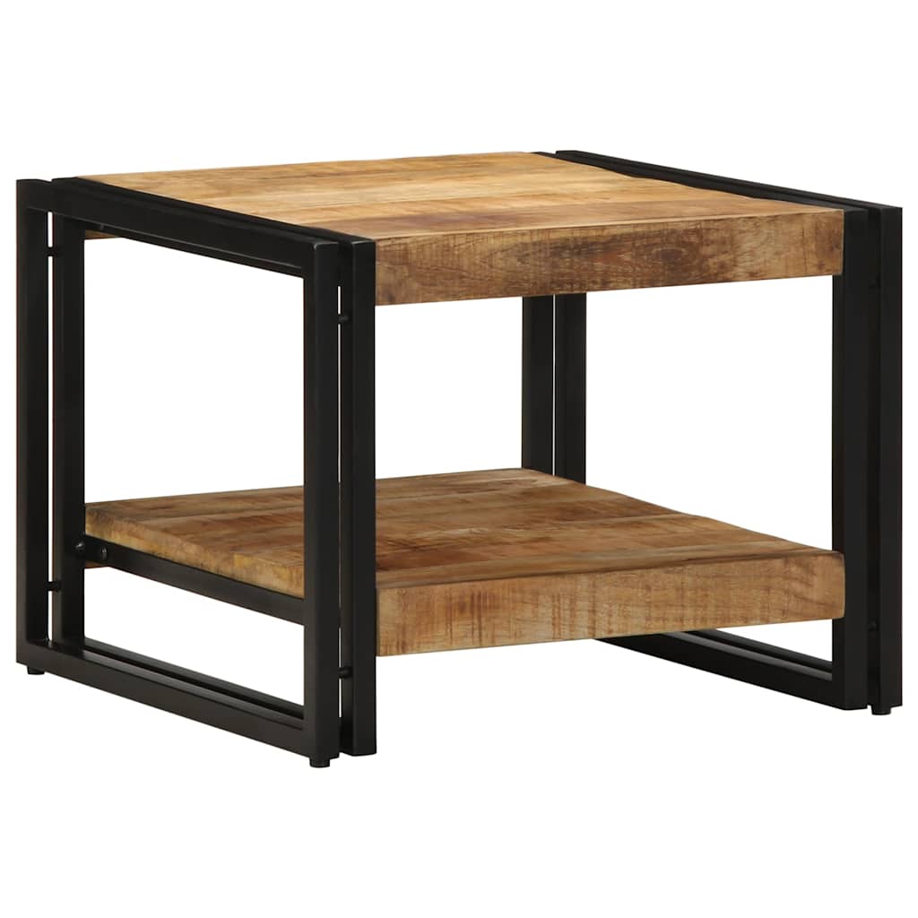 sofabord 50x50x38 cm massivt ru mangotræ