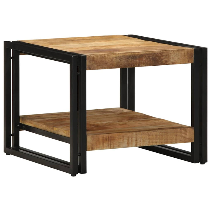 sofabord 50x50x38 cm massivt ru mangotræ