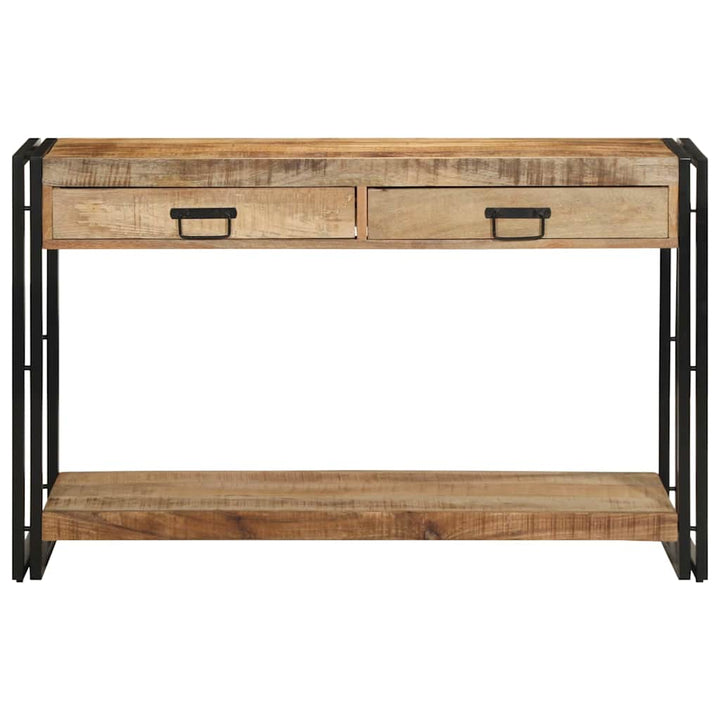 Konsolbord med skuffe Brun 120 x 33 x 75 cm Massivt mangotræ