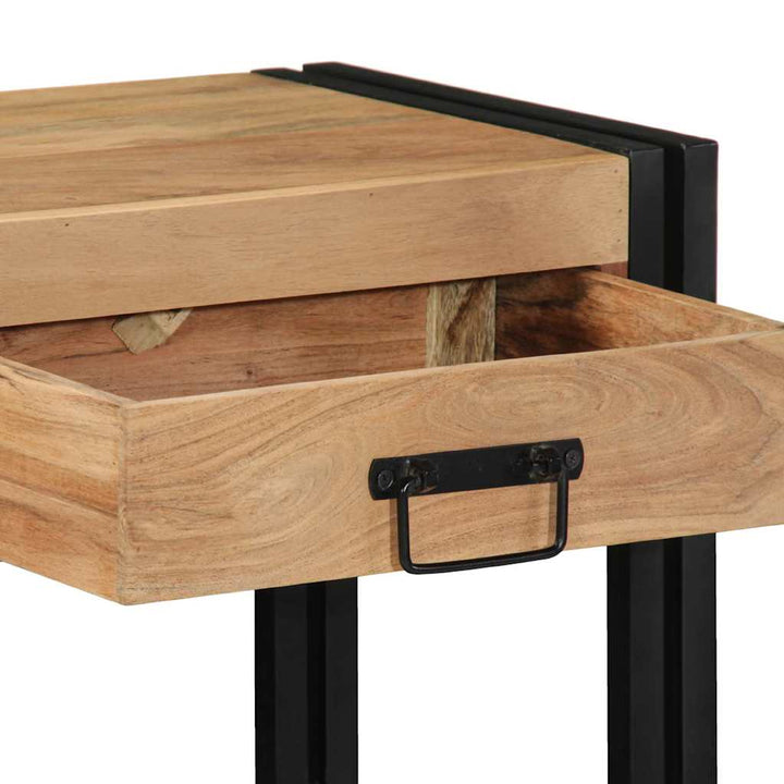Konsolbord med skuffe Brun 90 x 33 x 75 cm Massivt Akacietræ