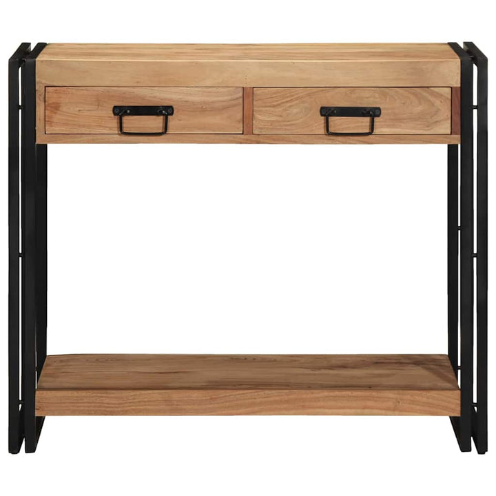 Konsolbord med skuffe Brun 90 x 33 x 75 cm Massivt Akacietræ