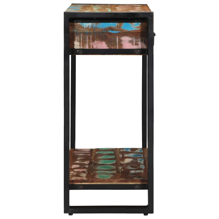 Konsolbord Flerfarvet 90 x 33 x 75 cm Solid genbrugs træ