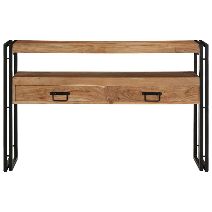Konsolbord med skuffe Brun 120 x 33 x 75 cm Massivt Akacietræ