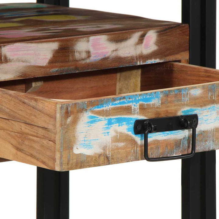 Konsolbord Flerfarvet 90 x 33 x 75 cm Solid genbrugs træ
