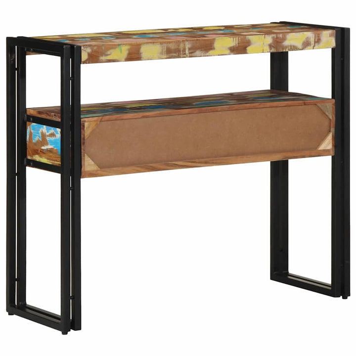Konsolbord Flerfarvet 90 x 33 x 75 cm Solid genbrugs træ
