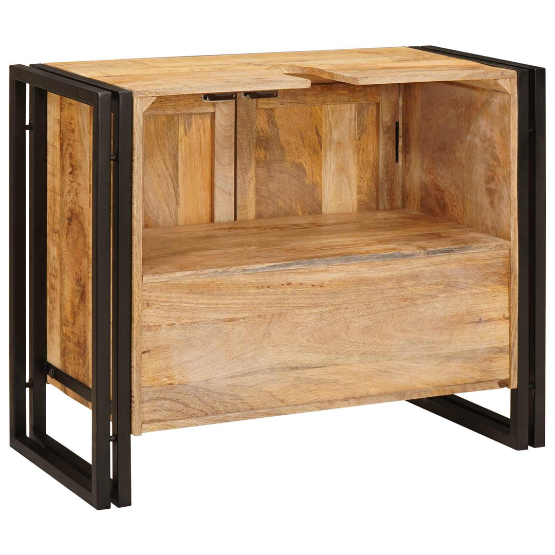 Vaskeskab med hylde Brun 71 x 33 x 58 cm Massivt mangotræ