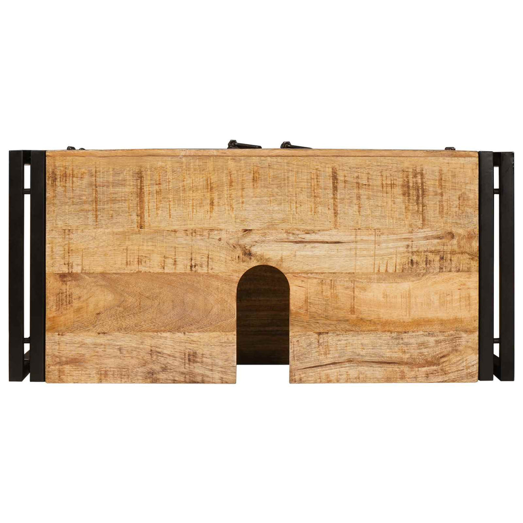 Vaskeskab med hylde Brun 71 x 33 x 58 cm Massivt mangotræ
