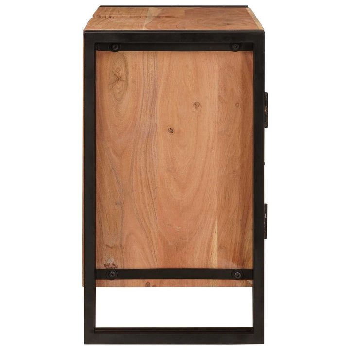 Vaskeskab med hylde Brun 71 x 33 x 58 cm Massivt Akacietræ