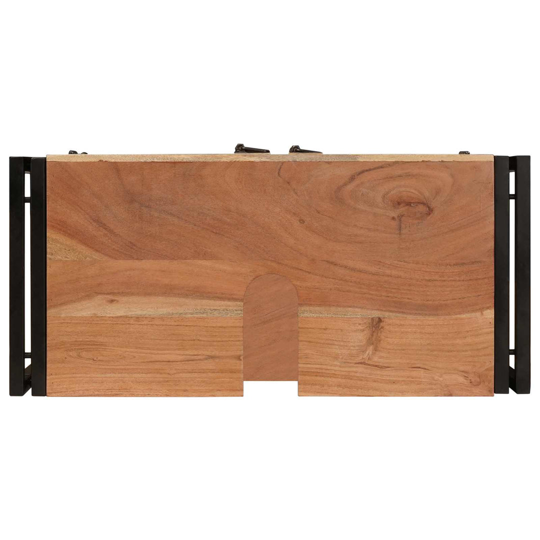 Vaskeskab med hylde Brun 71 x 33 x 58 cm Massivt Akacietræ