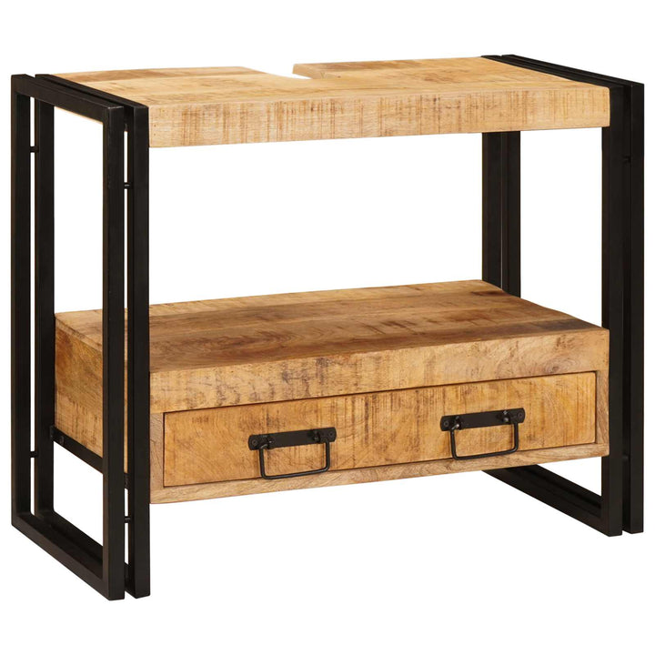Make-upbord skab Brun 71 x 33 x 58 cm Massivt mangotræ