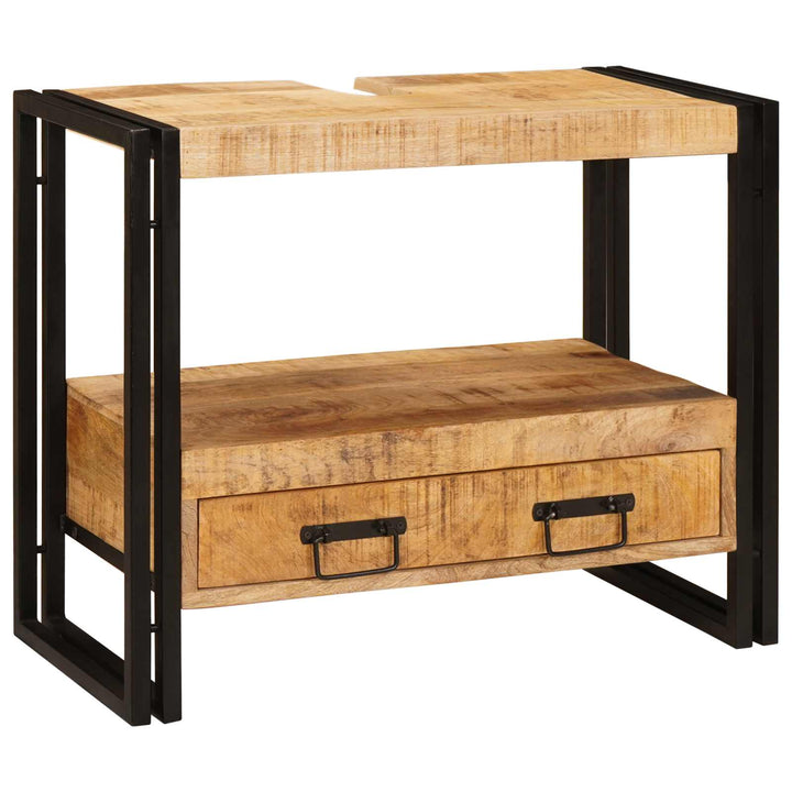 Make-upbord skab Brun 71 x 33 x 58 cm Massivt mangotræ