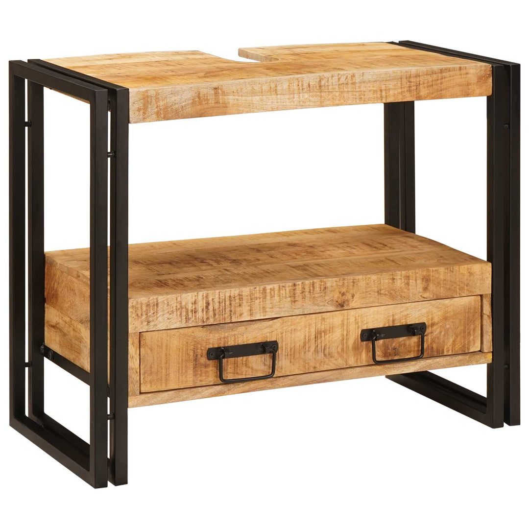 Make-upbord skab Brun 71 x 33 x 58 cm Massivt mangotræ