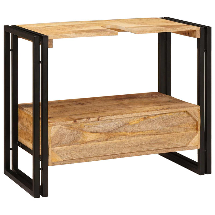 Make-upbord skab Brun 71 x 33 x 58 cm Massivt mangotræ