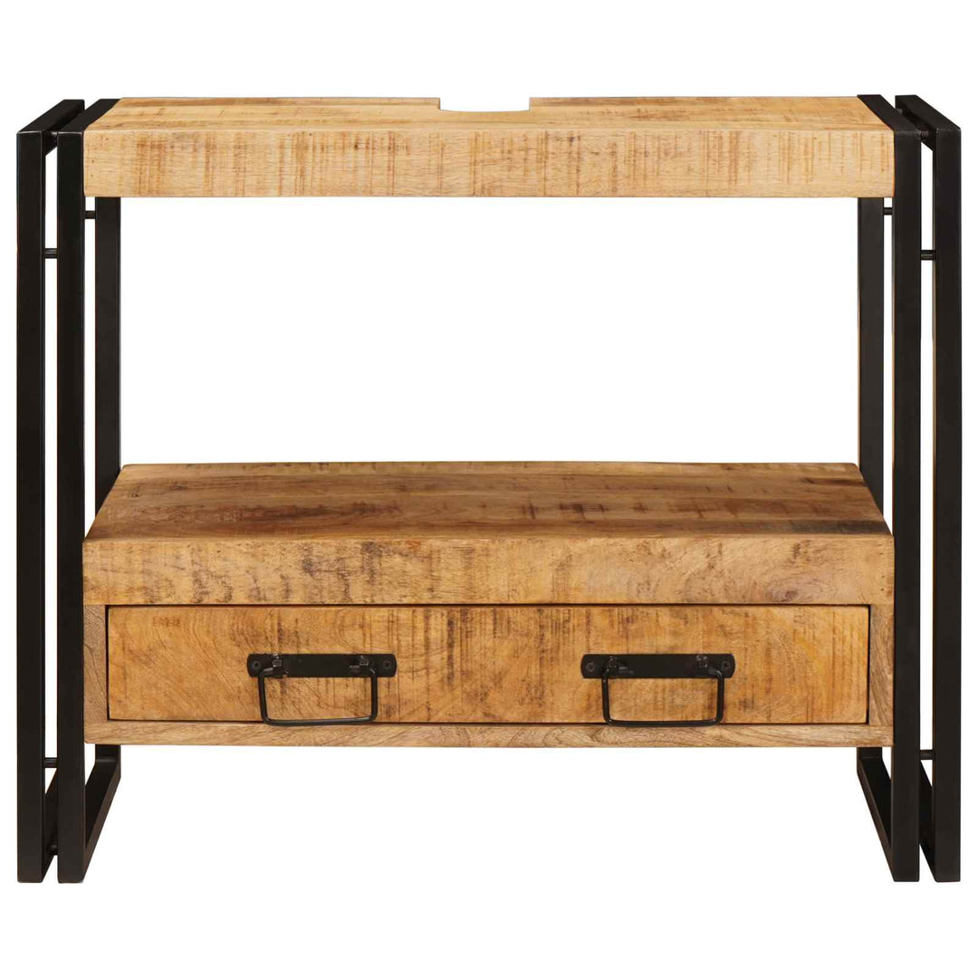 Make-upbord skab Brun 71 x 33 x 58 cm Massivt mangotræ
