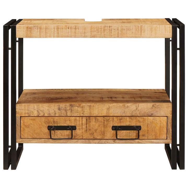 Make-upbord skab Brun 71 x 33 x 58 cm Massivt mangotræ