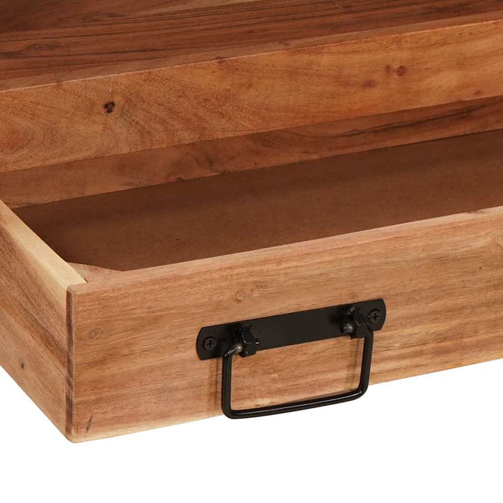 Make-upbord skab Brun 71 x 33 x 58 cm Massivt Akacietræ