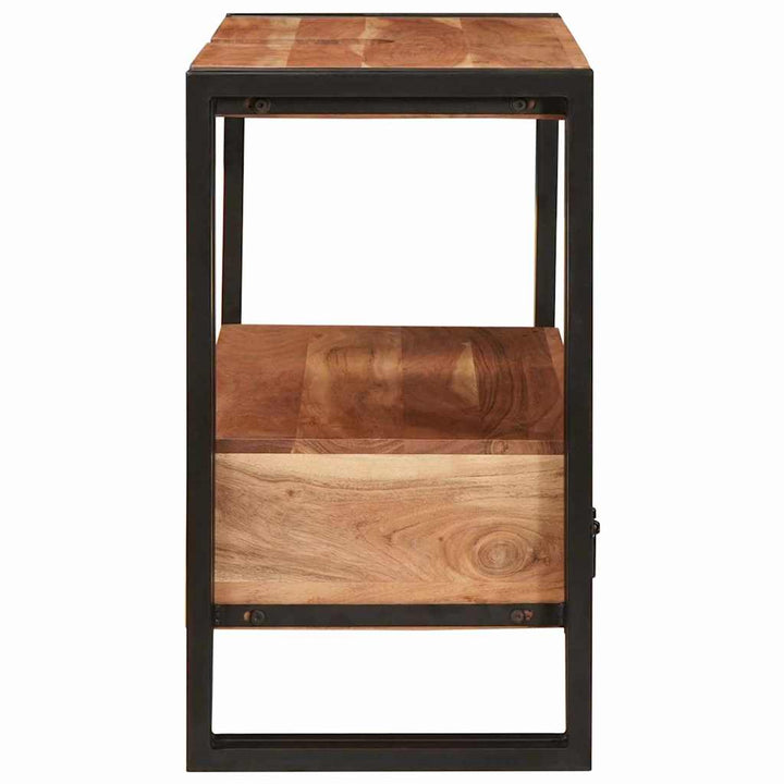 Make-upbord skab Brun 71 x 33 x 58 cm Massivt Akacietræ