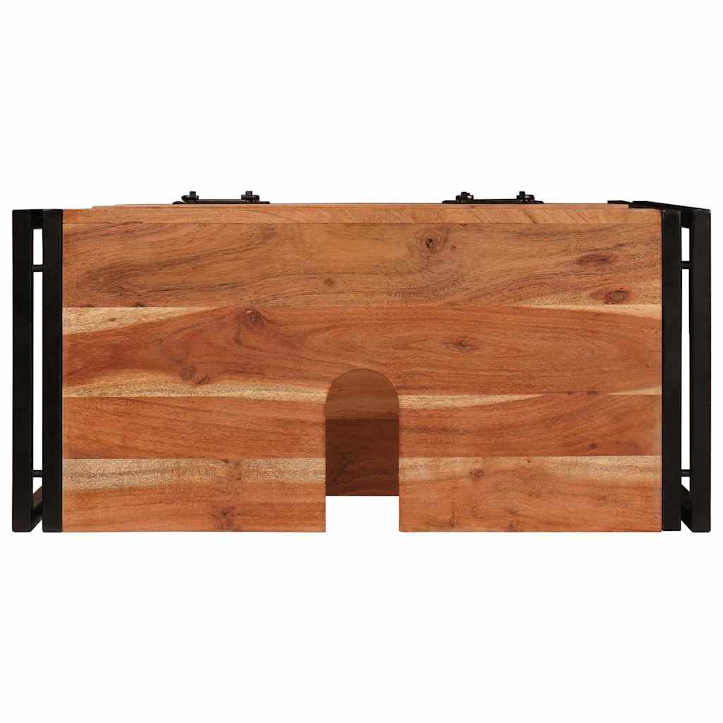 Make-upbord skab Brun 71 x 33 x 58 cm Massivt Akacietræ