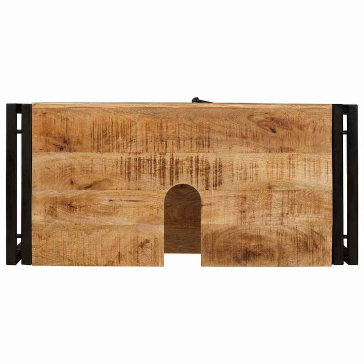 Vaskeskab med hylde Brun 71 x 33 x 58 cm Massivt mangotræ