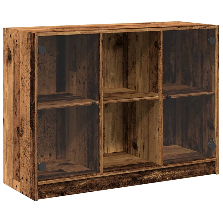 skænk 102x37x75,5 cm konstrueret træ antikt trælook