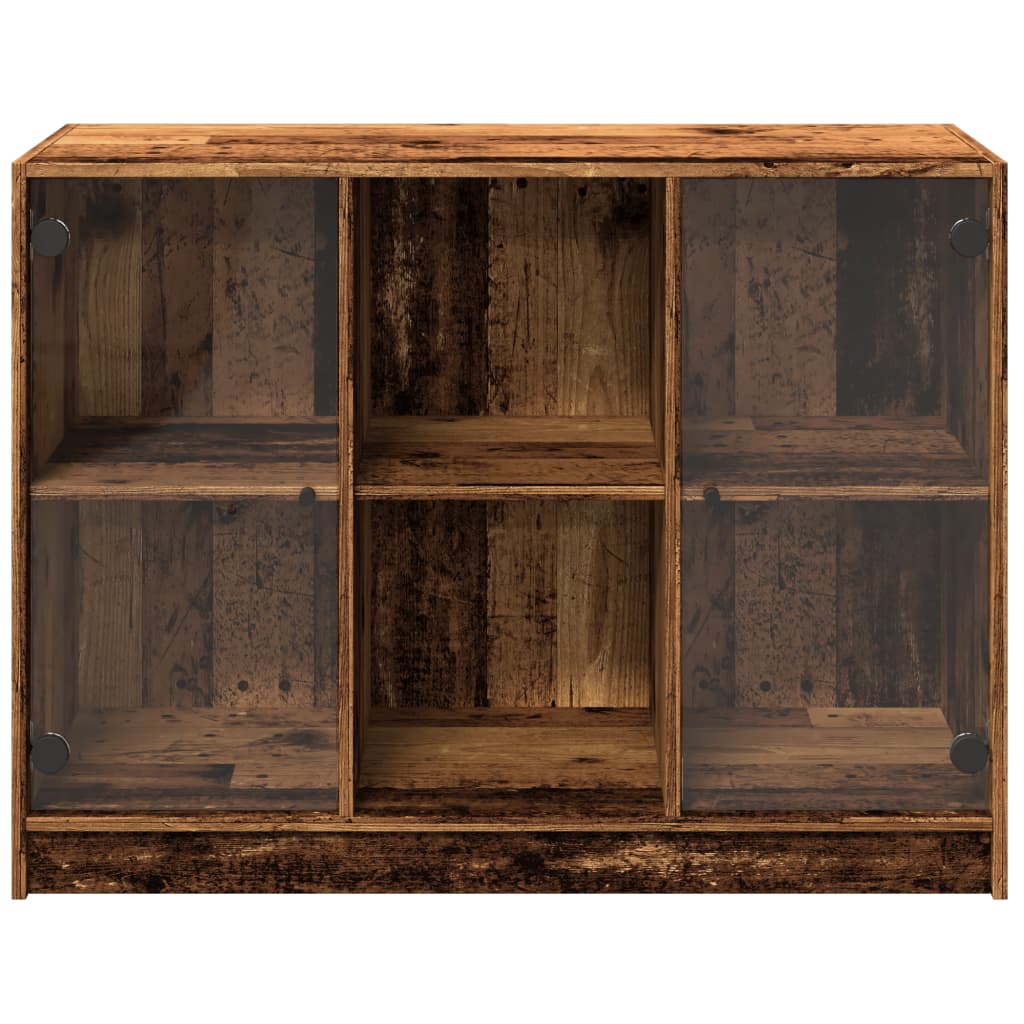 skænk 102x37x75,5 cm konstrueret træ antikt trælook