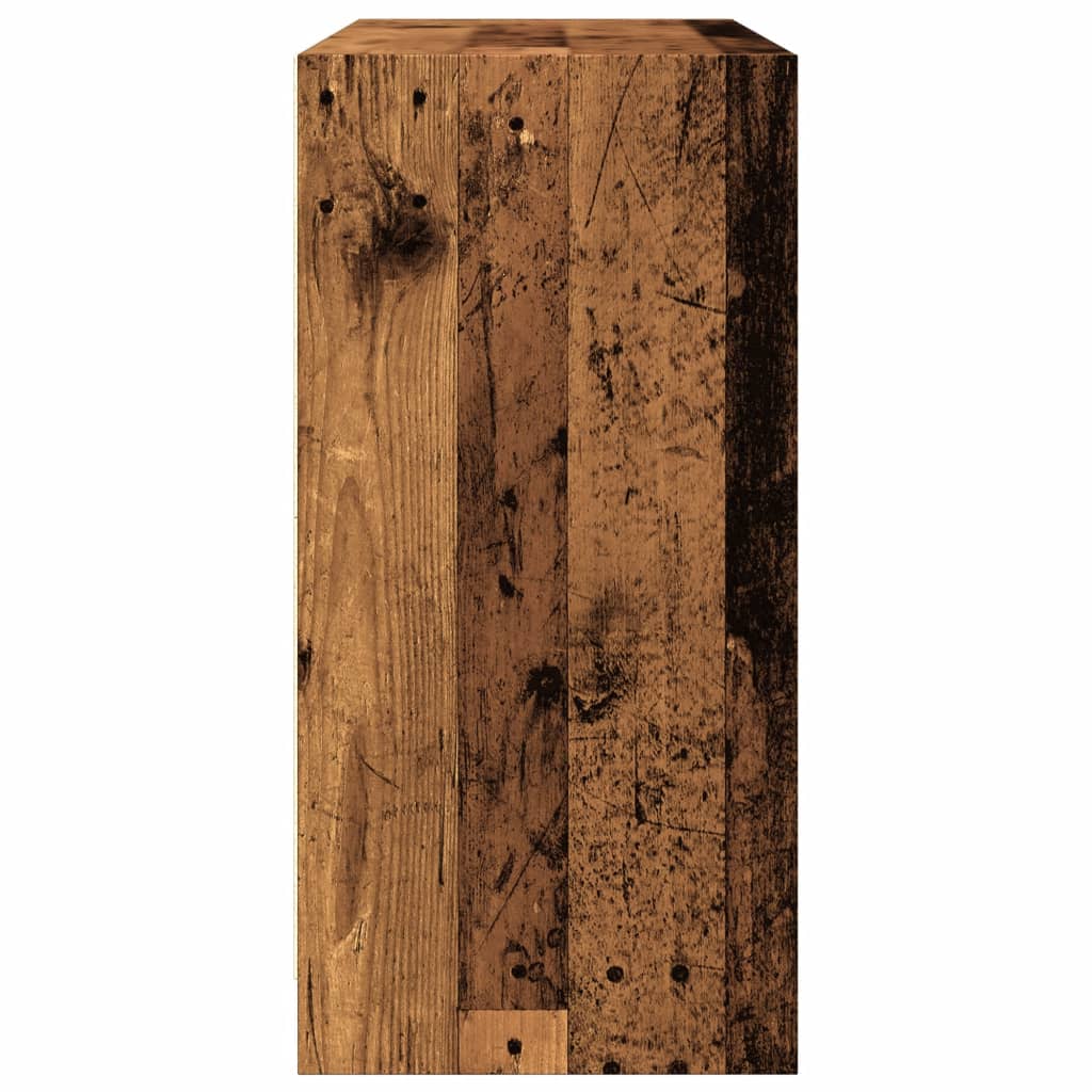 skænk 102x37x75,5 cm konstrueret træ antikt trælook
