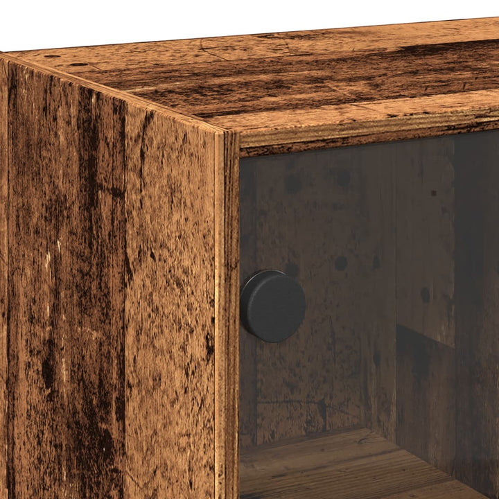 skænk 102x37x75,5 cm konstrueret træ antikt trælook