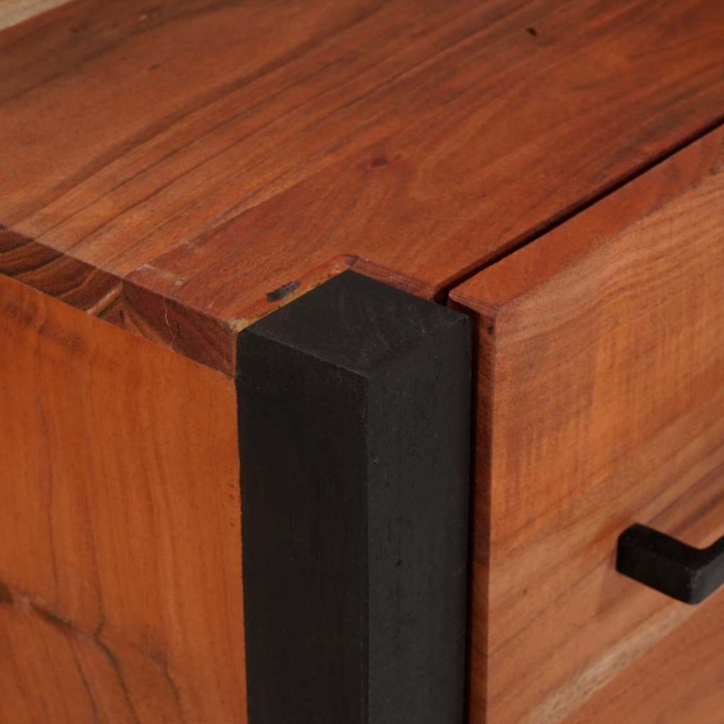 Sideboard 3 stk. Brun 110 x 30 x 75 cm Massivt Akacietræ