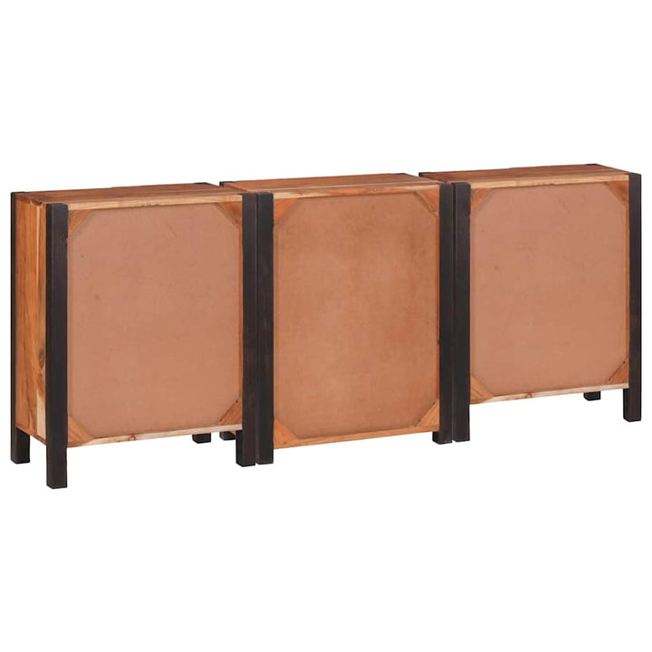 Sideboard 3 pcs Brun 55 x 30 x 75 cm Massivt Akacietræ