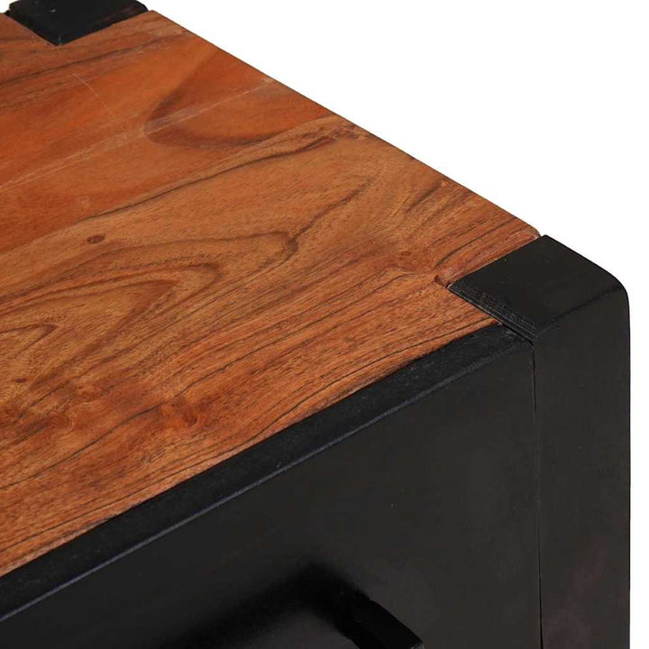 Sideboard 2 pcs Brun 110 x 30 x 75 cm Massivt Akacietræ