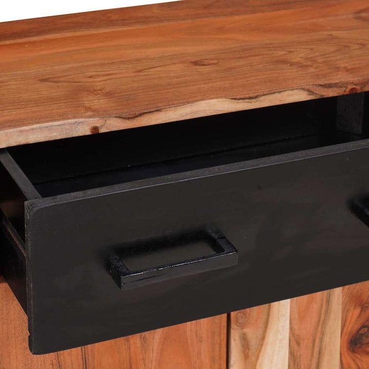 Sideboard 2 pcs Brun 110 x 30 x 75 cm Massivt Akacietræ