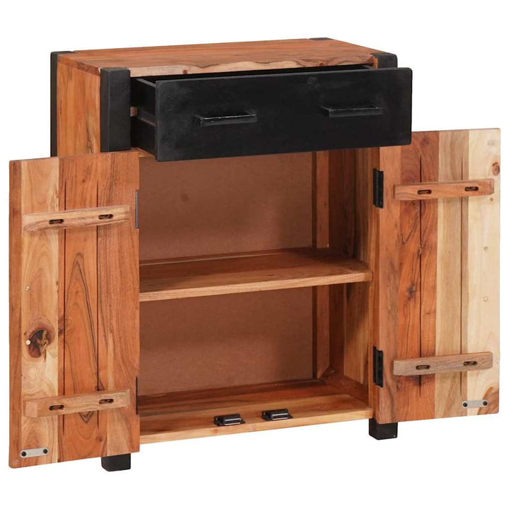 Sideboard 2 pcs Brun 110 x 30 x 75 cm Massivt Akacietræ
