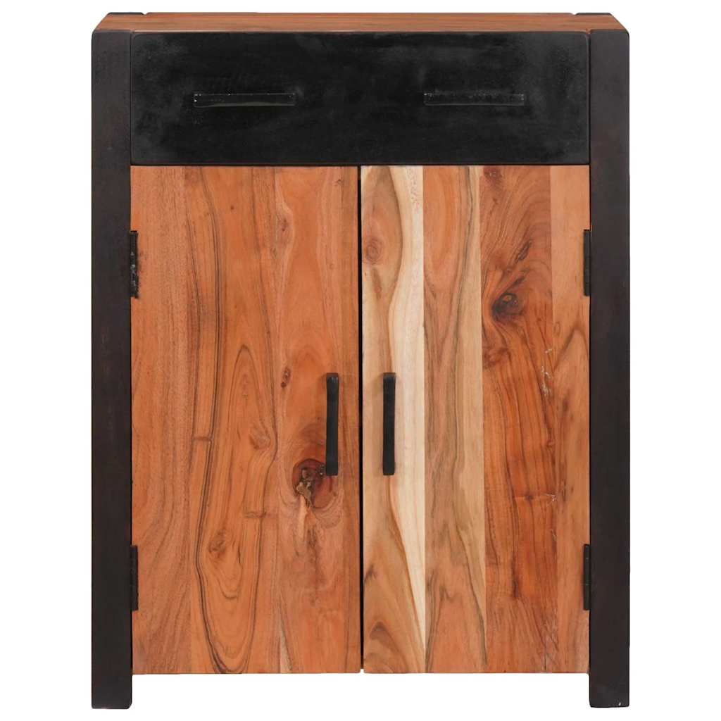 Sideboard 2 pcs Brun 110 x 30 x 75 cm Massivt Akacietræ