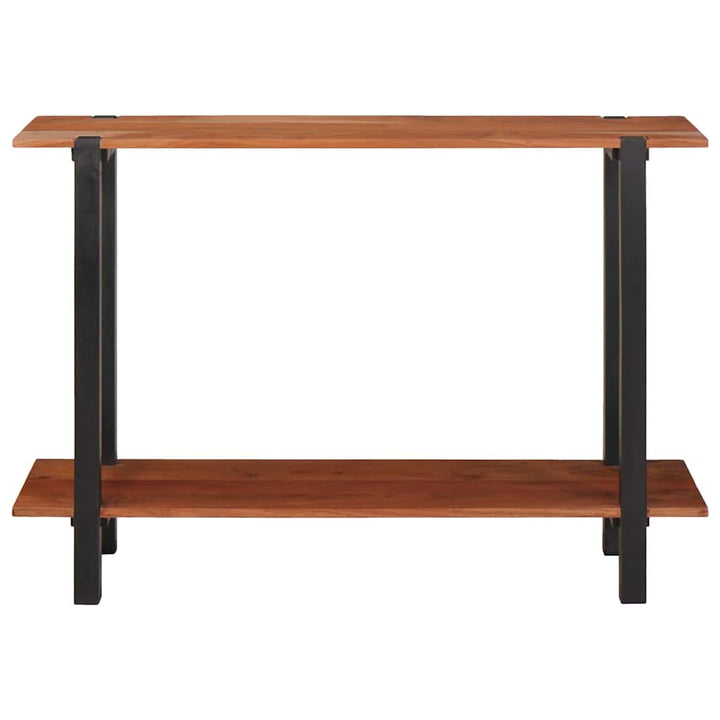 Konsolbord med hylde Brun og sort 110 x 30 x 75 cm