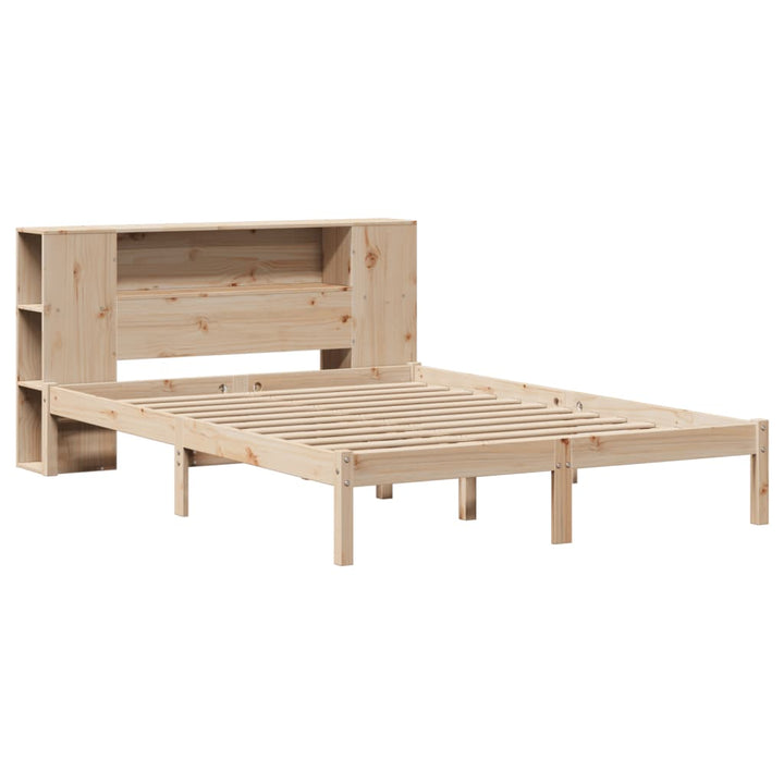 seng med reol uden madras 160x200 cm massivt fyrretræ