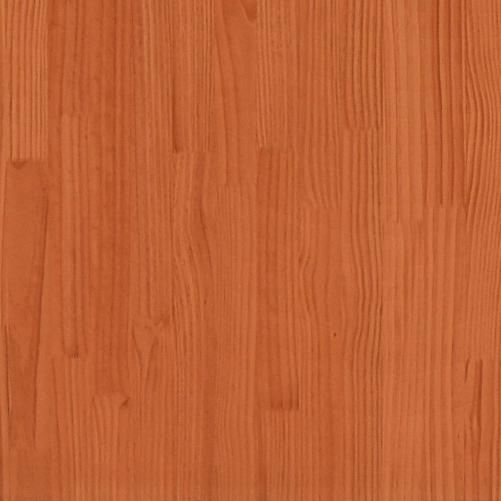 seng med reol uden madras 135x190cm massivt fyrretræ gyldenbrun