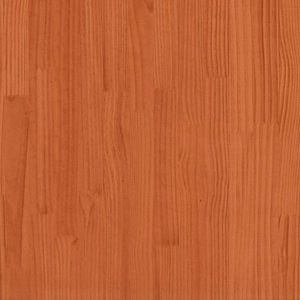 seng med reol uden madras 160x200cm massivt fyrretræ gyldenbrun
