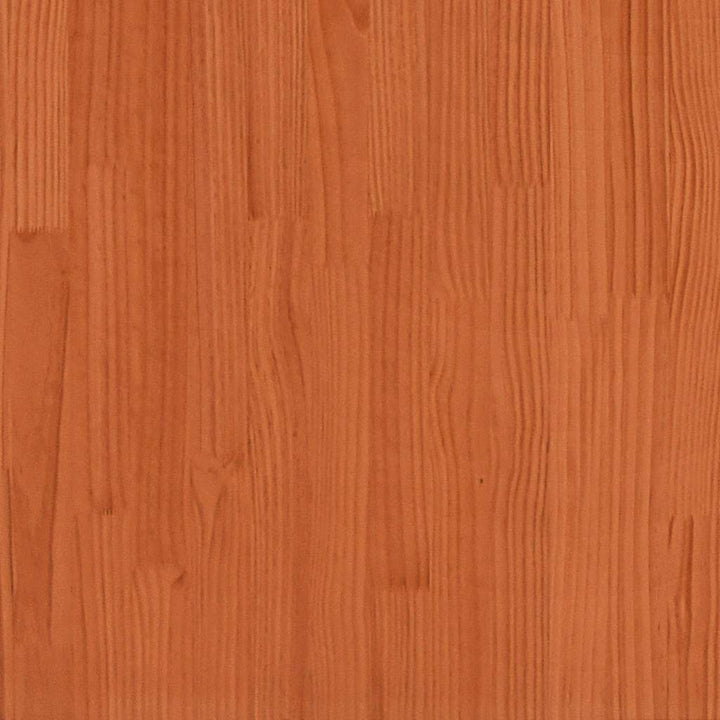 seng med reol uden madras 160x200cm massivt fyrretræ gyldenbrun