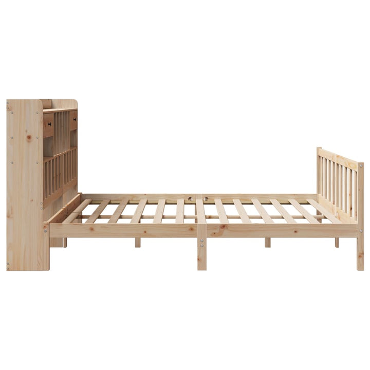 seng med reol uden madras 180x200 cm massivt fyrretræ
