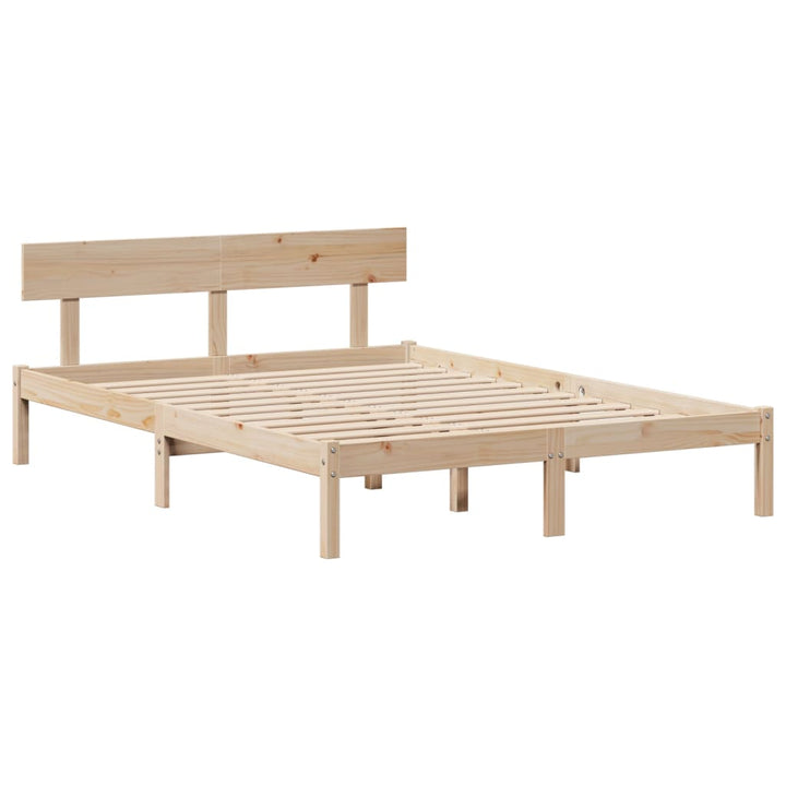 seng med reol uden madras 160x200 cm massivt fyrretræ