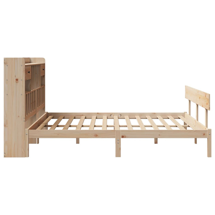 seng med reol uden madras 180x200 cm massivt fyrretræ