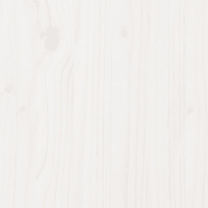 seng med reol uden madras 180x200 cm massivt fyrretræ hvid