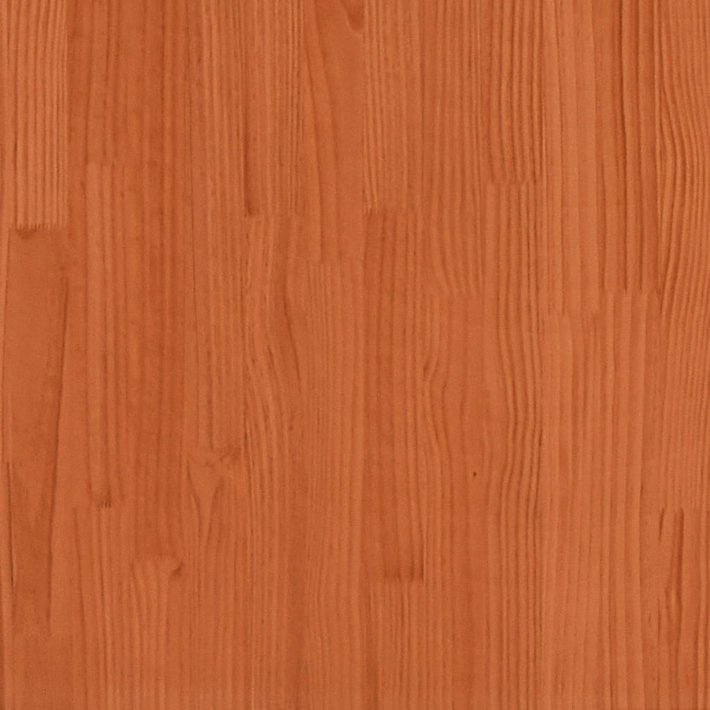 seng med reol uden madras 160x200 cm massivt træ gyldenbrun