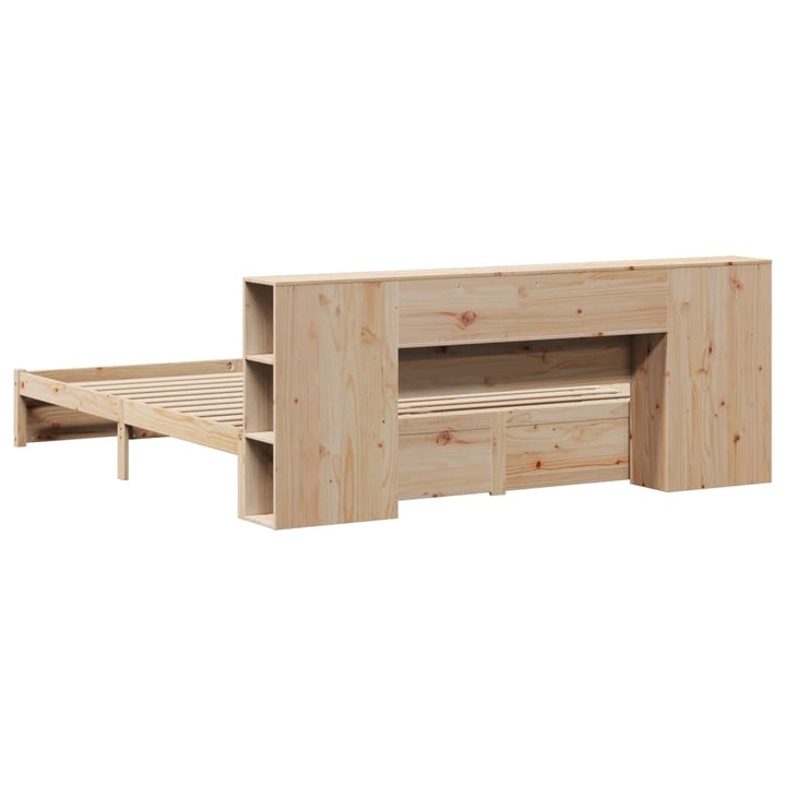 seng med reol uden madras 180x200 cm massivt fyrretræ