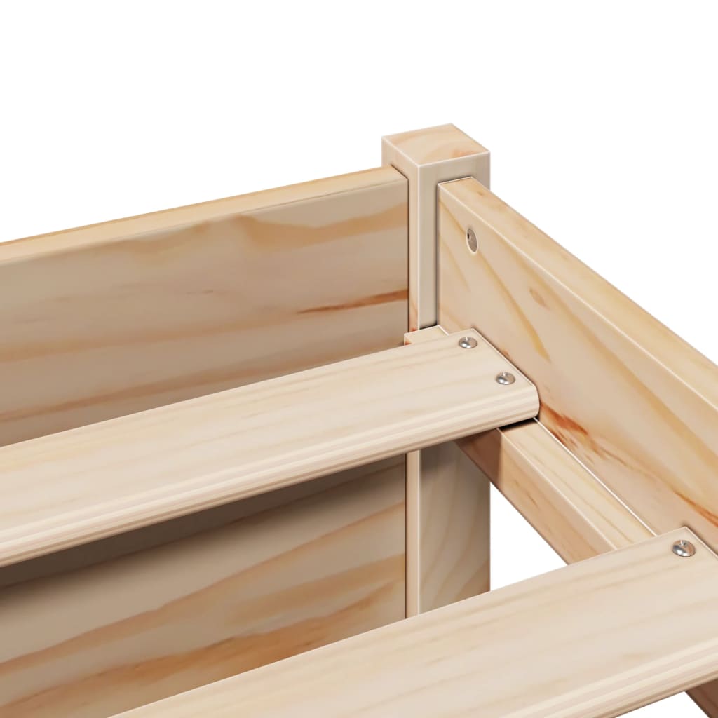 seng med reol uden madras 180x200 cm massivt fyrretræ